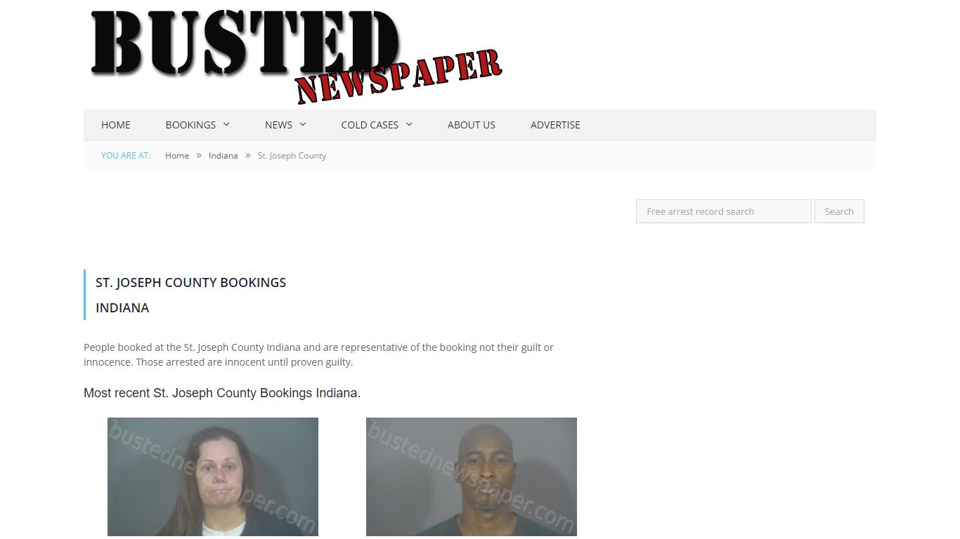 St. Joseph County, IN Mugshots - BUSTEDNEWSPAPER.COM