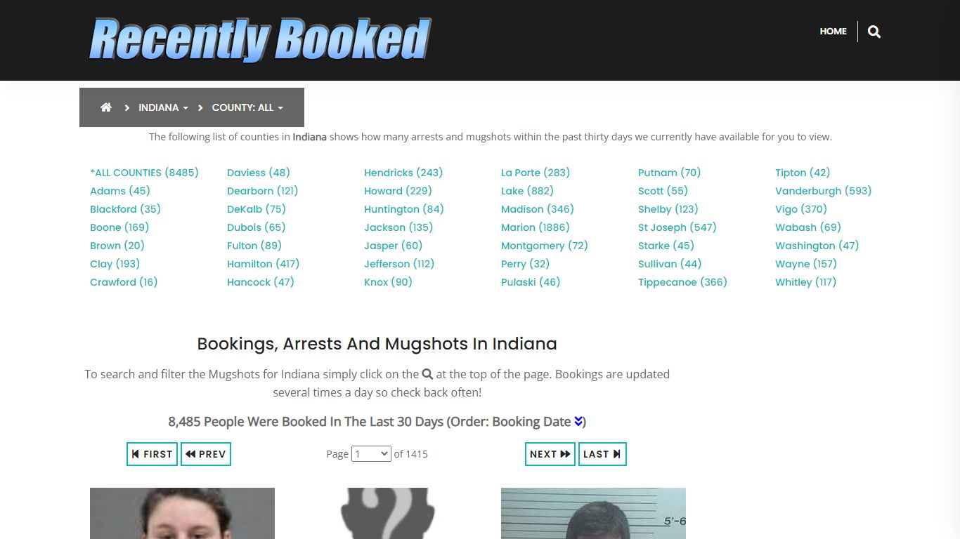 Bookings, Arrests and Mugshots in St Joseph County, Indiana